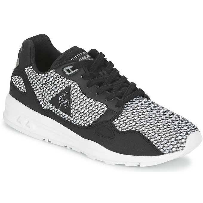 Le Coq Sportif Lcs R900 Geo Jacquard Noir / Blanc - Chaussures Baskets Basses Homme